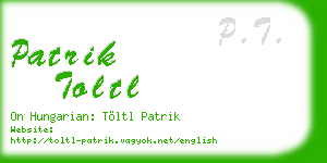 patrik toltl business card